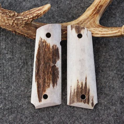 These <b>grips</b> are made of very dense hard <b>horn</b> and will age over time. . Elk horn 1911 grips